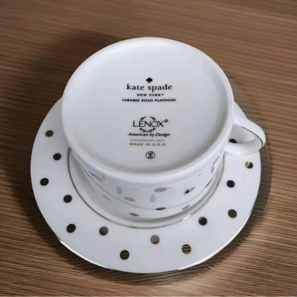 Kate Spade Larabee Dot Cup and Saucer (10) - Picture 2 of 3